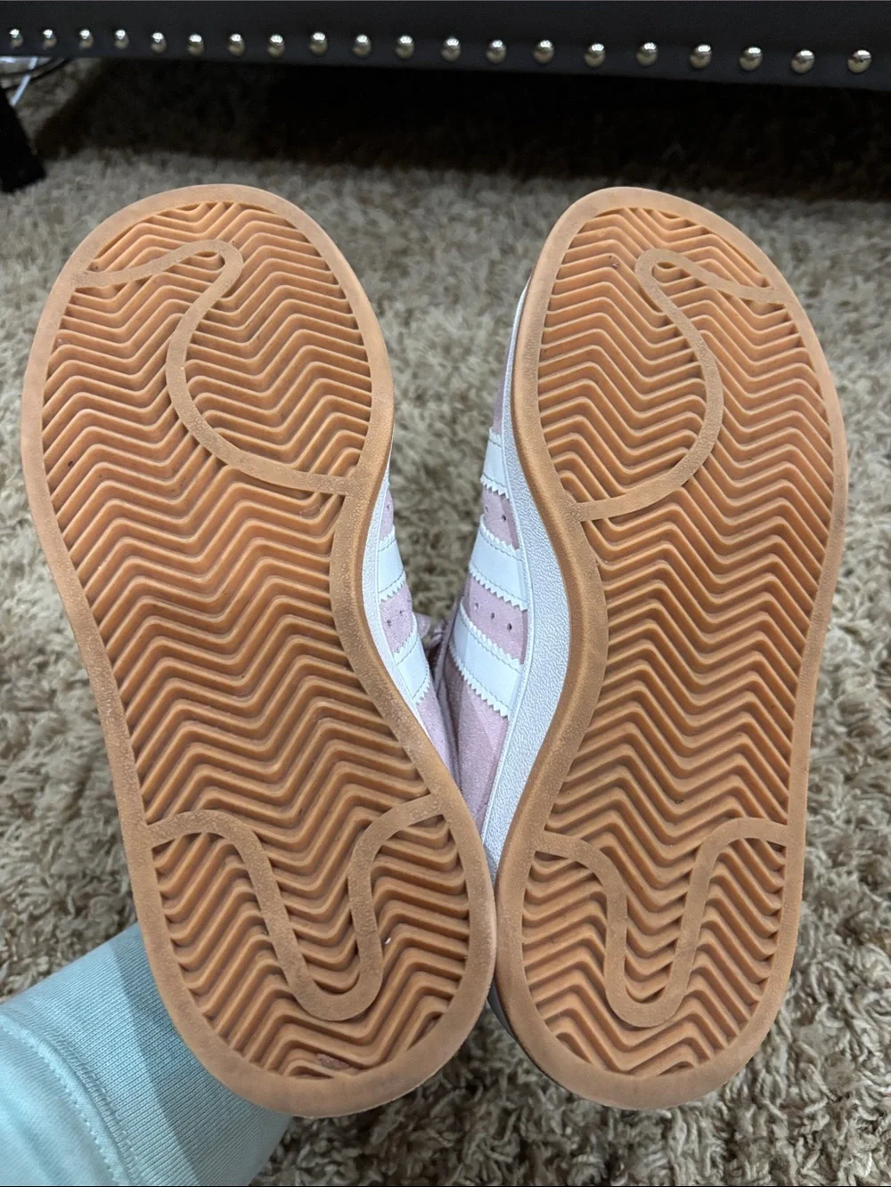Girls Adidas Campus Pink Size 4 Sneakers